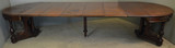 SOLD Antique Dining Table, Victorian Round Walnut Banquet Table – Opens 15 FT