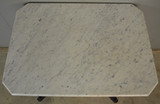 SOLD Antique Parlor Table, Victorian Carved Marble Top Hall Table