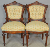 SOLD Pair of Antique Ladies Chairs, Victorian Renaissance Ladies Chairs