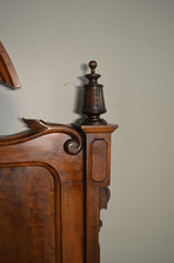 SOLD Antique Bed Set, Victorian Carved Walnut Bedroom Suite