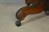 SOLD Antique Oak Office Chair, Victorian Oak Swivel Lawyers Chair