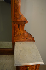 SOLD Antique Bed Set, Victorian 3 Piece Burl Walnut Bedroom Suite