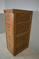 SOLD Antique File Cabinet, Oak Lawyers/Bankers File Drawers