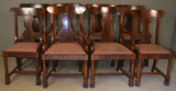 SOLD Antique Empire Dining Room Chairs, Set of 8 Mahogany Dining Chairs