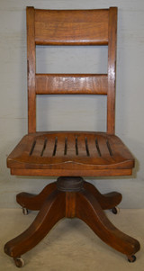 SOLD Antique Office Chair, Swivel, Ladies