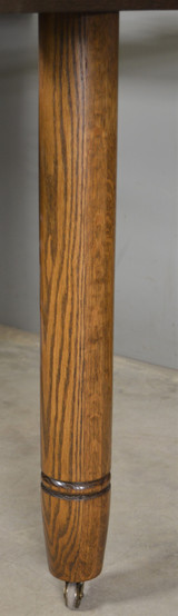 SOLD Antique Round Oak Claw Foot Banquet Table – 10 Feet