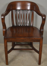SOLD Antique Mahogany Lawyers/Bankers Arm Chair