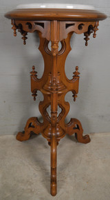 SOLD Antique Victorian Marble Top Pedestal Stand