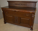 SOLD Antique Oak Carved Sideboard, Oak Buffet