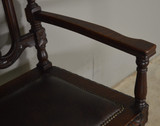 SOLD Antique Set of Six Heavily Carved Oak Dining Chairs