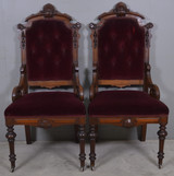 SOLD Antique Pair of Victorian Renaissance Carved Chairs