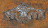 SOLD Antique Victorian Walnut Bookcase w/ Jenny Lind Heads