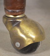 SOLD Antique Tall Leather Swivel Office Chair