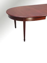 SOLD Oval Mahogany Banquet Dining table w/3 leaves