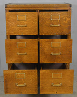 SOLD Antique Oak Sectional File Cabinet