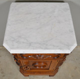 SOLD Antique Victorian Fully Loaded Marble Top Half Commode