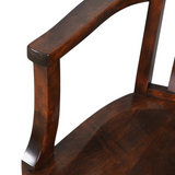 SOLD Antique Mahogany Bankers Lawyers Swivel Tilt Office Chair - 1920s, Restored