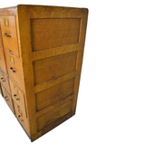 SOLD Antique Oak 12 Drawer File Cabinet by Library Bureau – Legal Size, 1900s