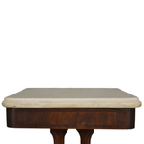 SOLD Antique Victorian Marble Top Nightstand – Ogee Bevel, 1880s