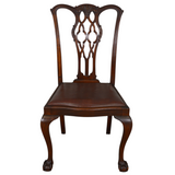 SOLD Set of 6 Mahogany Ball and Claw Dining Chairs – Twin Armchairs