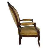 Antique Victorian Gentleman’s Chair, Grape Carved Medallion Back, Walnut #22397 Antique Victorian Gentleman’s Chair, Grape Carved Medallion Back, Walnut #22397