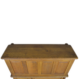 SOLD Antique Victorian Oak Roll Top Desk, Raised Panels, Single Bank