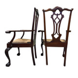 Set of 12 Mahogany Chippendale Dining Chairs, 2 Arm, 10 Side #22500