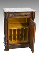 SOLD Victorian Portfolio Music Marble Top Cabinet