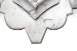 SOLD Antique Marble Top Victorian Center Crest Carved