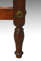 SOLD Pair of Solid Mahogany Pineapple Twin Size Poster Beds