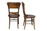 SOLD Set of 10 Solid Oak Dining Chairs - Hard to Find