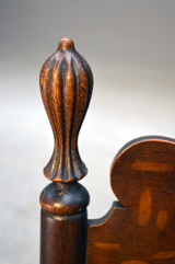 SOLD Oversized Multi-Spindle Heavily Carved Oak Victorian Rocker    **REDUCED PRICE**