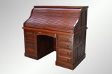 SOLD Antique Victorian Lawyers / Bankers Raised Panel Restored Roll Top Desk *REDUCED PRICE*