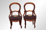 SOLD Antique Pair of Victorian Needlepoint Lady’s Chairs