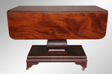 SOLD Antique Period Mahogany Empire Drop-leaf Table