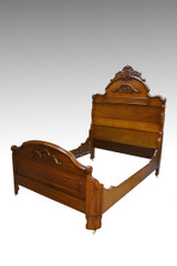 SOLD Antique 3 Three Piece Walnut Victorian Marble Top Bedroom Set