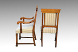 SOLD Set of 6 Oak Victorian Claw Foot Dining Chairs - Horner Quality *REDUCED PRICE*