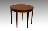 SOLD Antique Mahogany Demi Lune Game Table by Kittinger