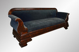 SOLD Monumental Civil War Era Empire Sofa