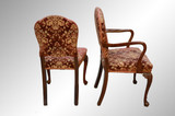 SOLD Set of 6 French Dining Chairs – Twin Arms