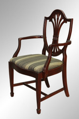 SOLD Antique Set of Six Shield Back Dining Chairs by Drexel