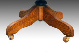 SOLD Antique Oak Turn of the Century Swivel Office Chair