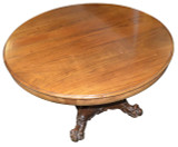 SOLD Mahogany Round Banquet Dining Table - Victorian Age