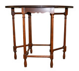 SOLD  Miniature Gate leg Drop Leaf Lamp Table by Baker
