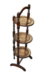 SOLD Oak Muffitier 3 Shelf Stand