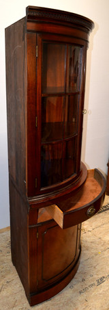 SOLD Mahogany Corner China Cabinet by Drexel