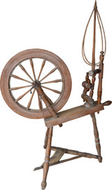 SOLD Primitive Period Country Flax wheel