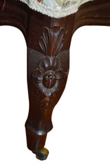 SOLD Victorian Carved Ottoman Footstool