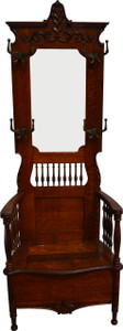 SOLD Victorian Oak Carved Hall Tree SOLD Victorian Oak Carved Hall Tree