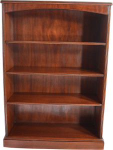 SOLD Mahogany Open Refinished Triple Shelf Bookcase